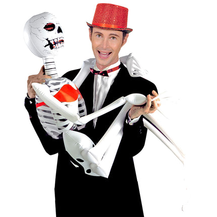 Squelette d'Halloween gonflable 1.83m