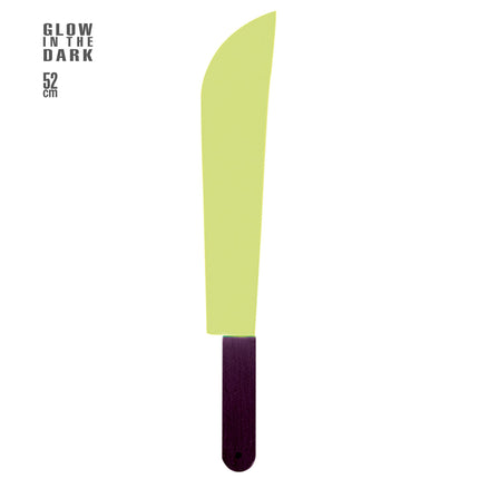 Faux couteau d'Halloween Machette phosphorescente