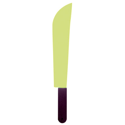 Faux couteau d'Halloween Machette phosphorescente