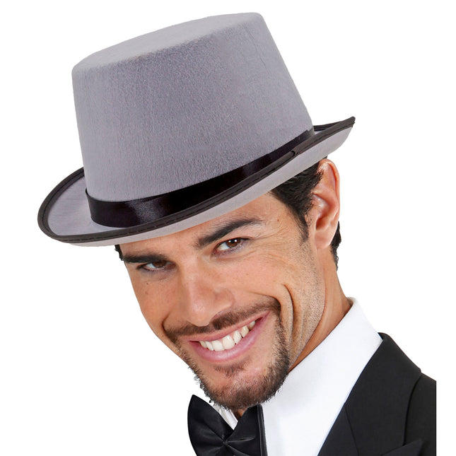 Chapeau en feutre gris