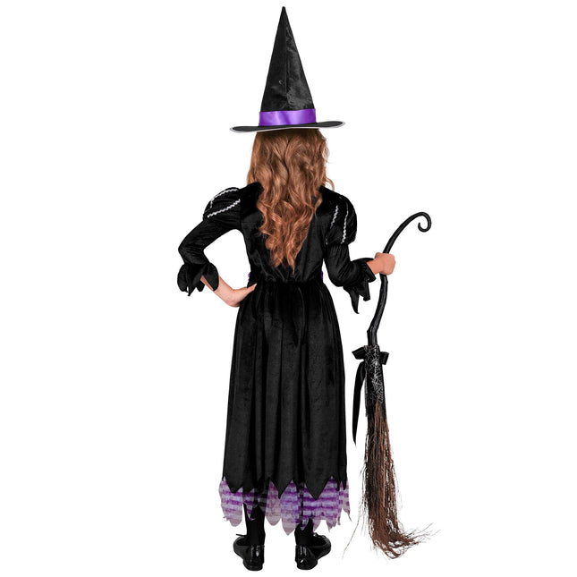 Robe d'Halloween Violet Fille Sorcière