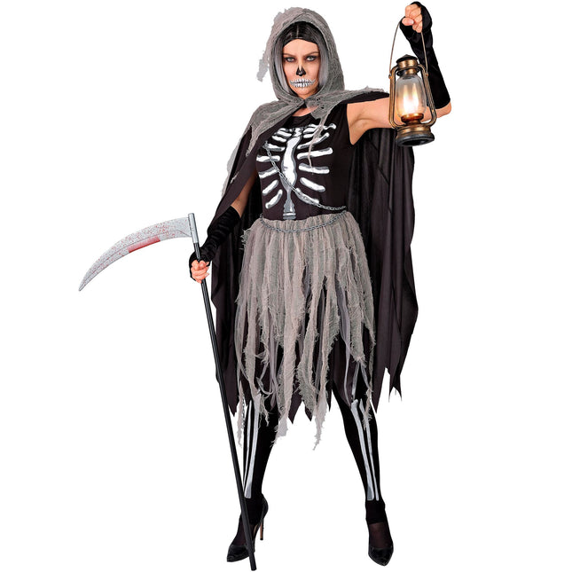 Costume d'Halloween Dames Faucheur maigre