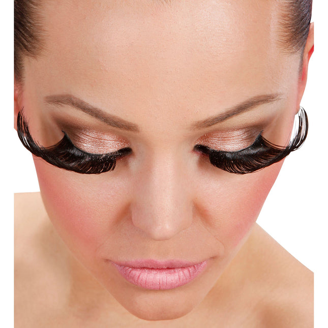 Faux cils d'Halloween longs