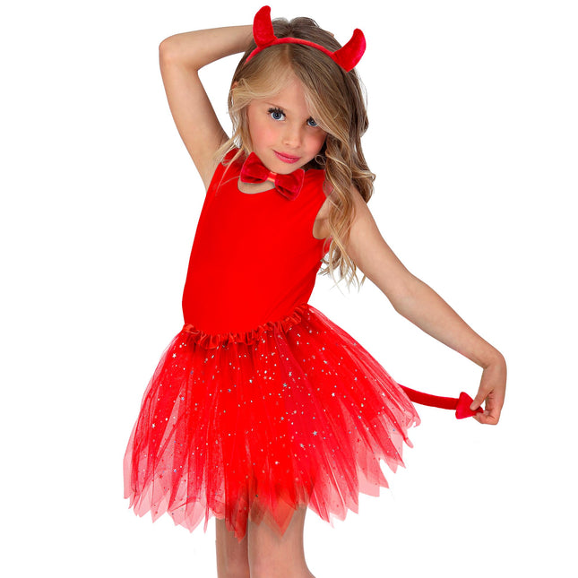 Ensemble d'accessoires d'Halloween Diable Rouge