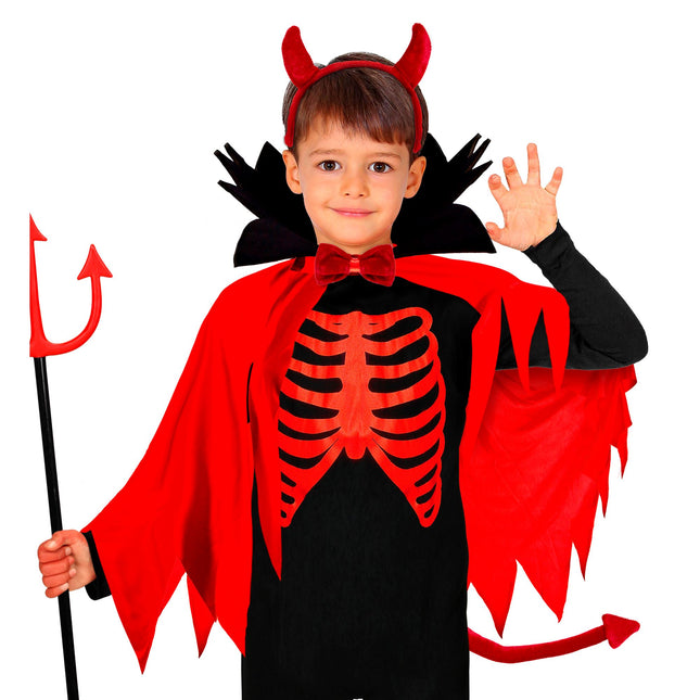 Ensemble d'accessoires d'Halloween Diable Rouge