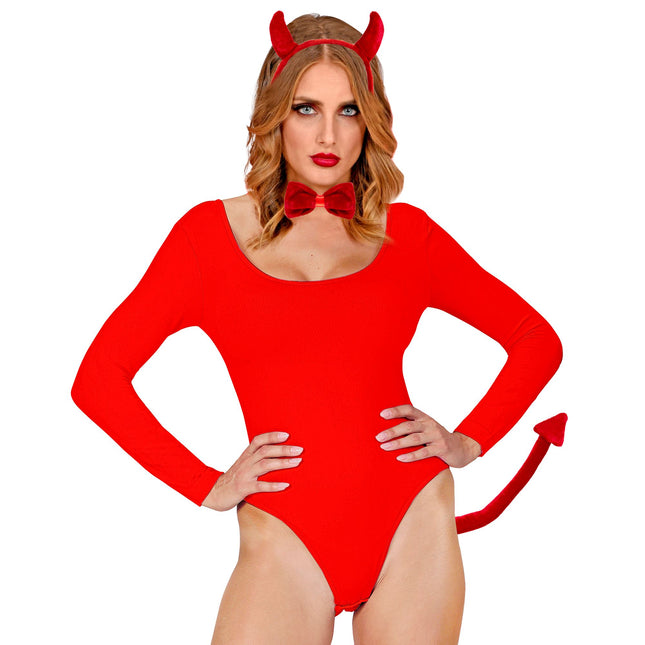 Ensemble d'accessoires d'Halloween Diable Rouge