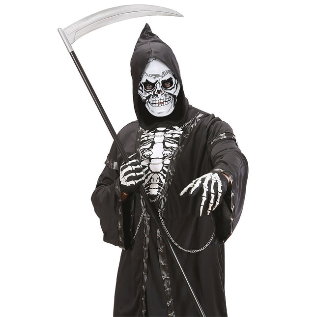 Masque d'Halloween Noir Blanc Crâne