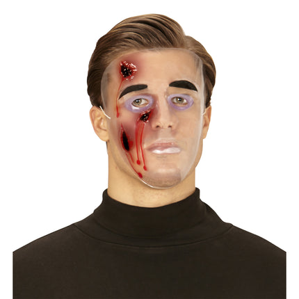 Masque d'Halloween plaie saignante