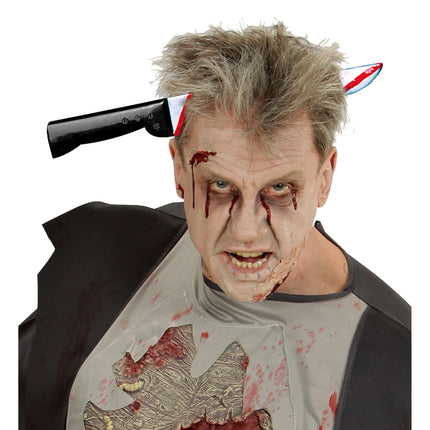 Bandeau d'Halloween couteau argenté
