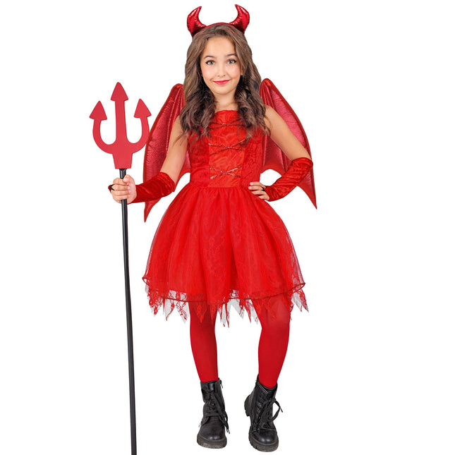 Costume d'Halloween Fille Rouge Duicel 6 pièces