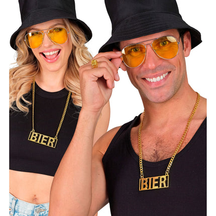 Collier de bière en or