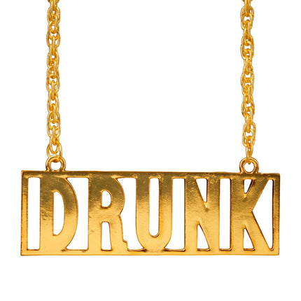 Collier d'or en état d'ébriété
