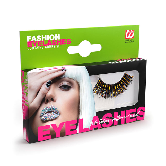 Faux cils en or noir