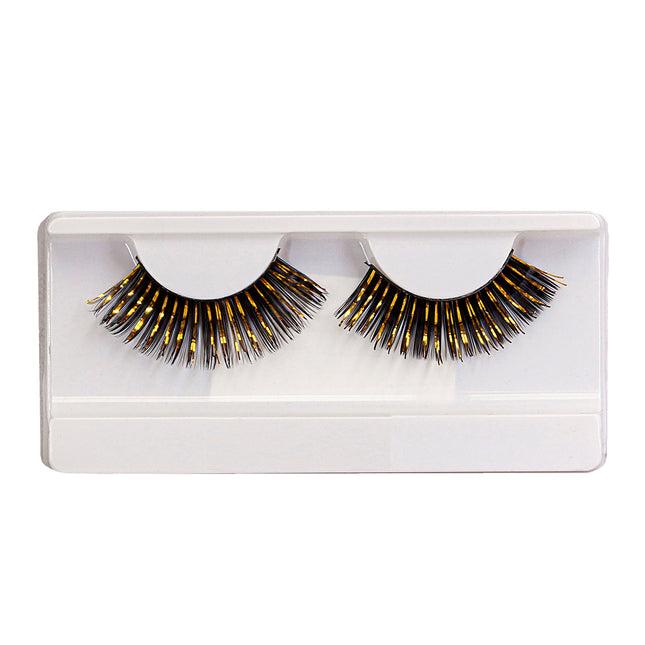 Faux cils en or noir