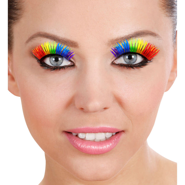 Faux cils arc-en-ciel