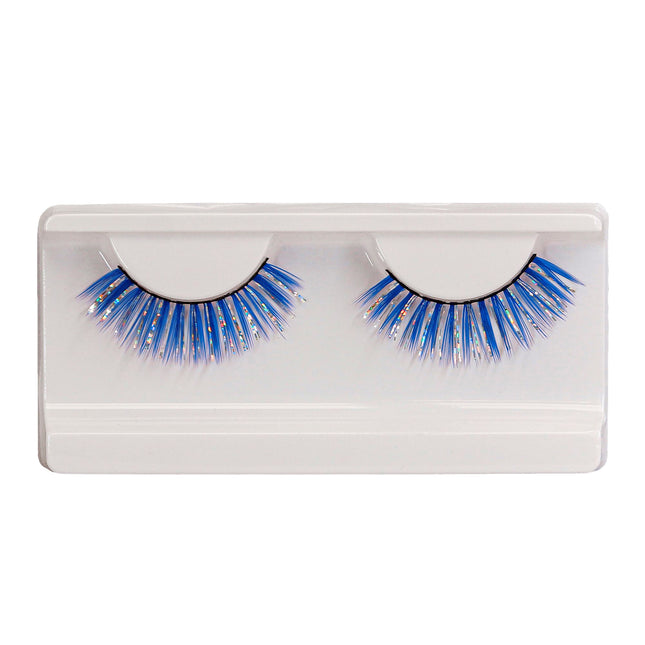 Faux cils bleus