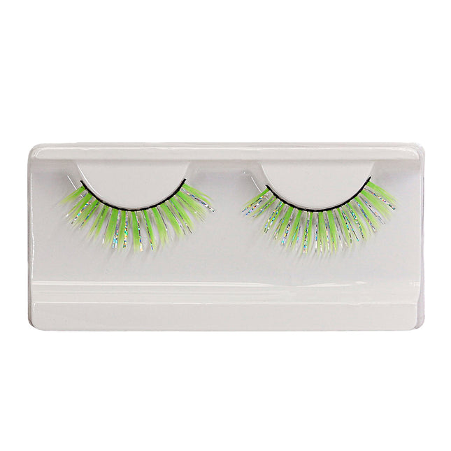Faux cils verts