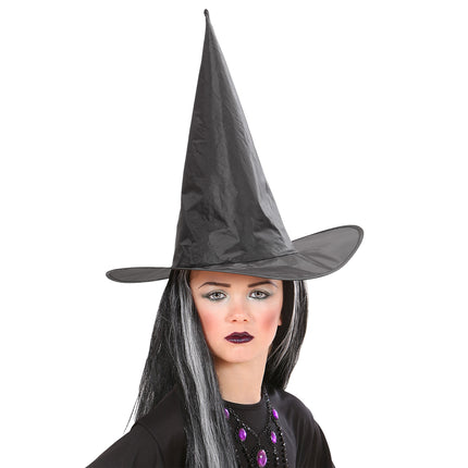 Chapeau d'Halloween sorcière noire