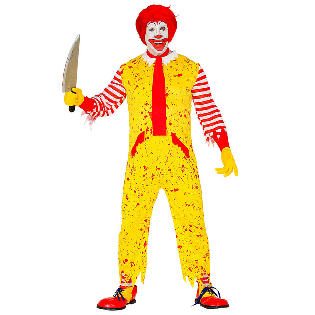 Costume d'Halloween Clown jaune pour homme