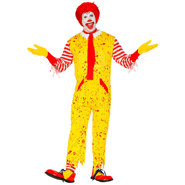Costume d'Halloween Clown jaune pour homme