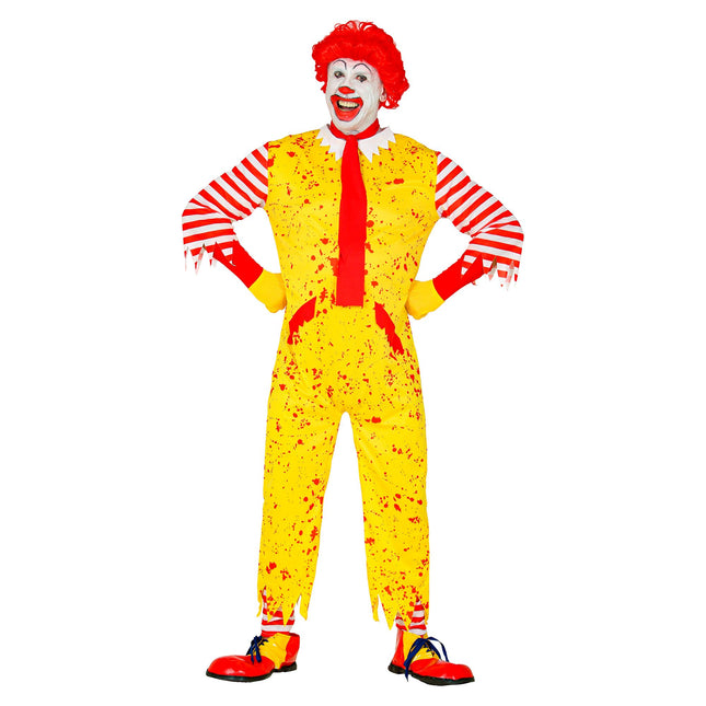 Costume d'Halloween Clown jaune pour homme