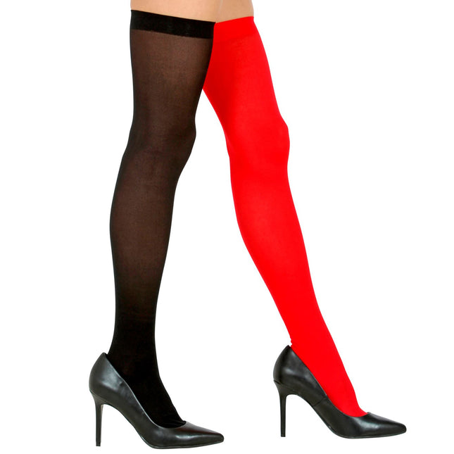 Bas d'Halloween Rouge Noir