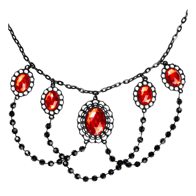 Collier d'Halloween avec pierres