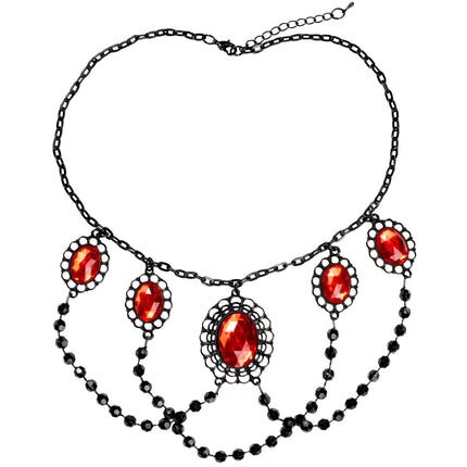 Collier d'Halloween avec pierres
