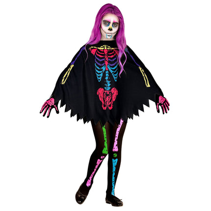 Collants d'Halloween Enfant Squelette