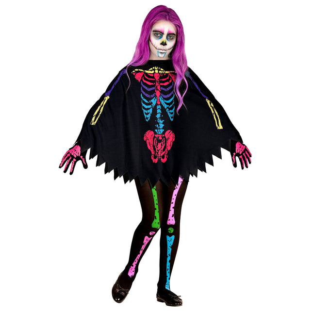 Collants d'Halloween Enfant Squelette