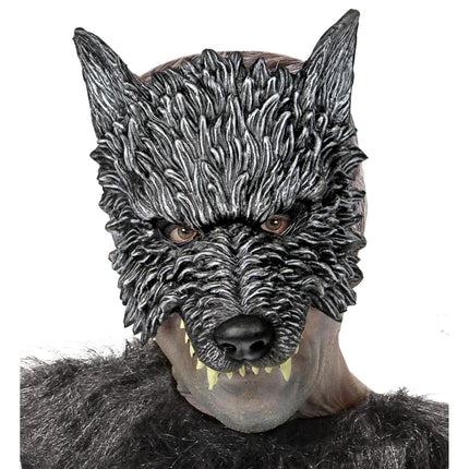 Masque d'Halloween Loup Gris