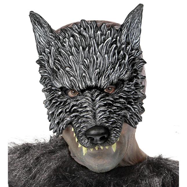 Masque d'Halloween Loup Gris