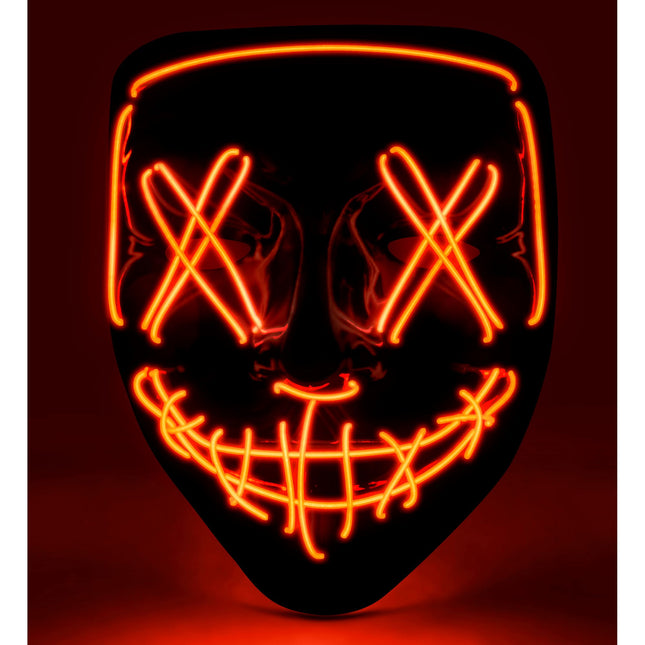 Masque d'Halloween rouge avec lumière
