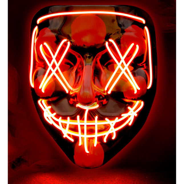Masque d'Halloween rouge avec lumière