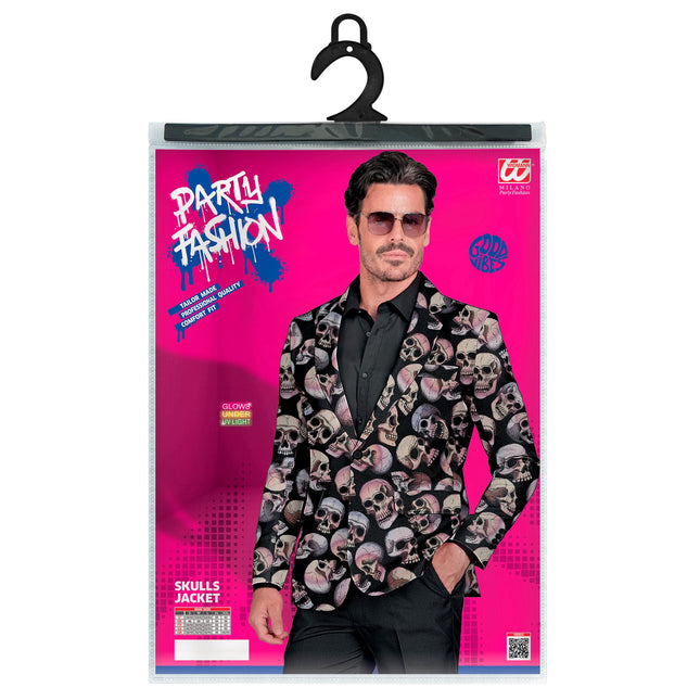 Veste d'Halloween Homme Tête de mort