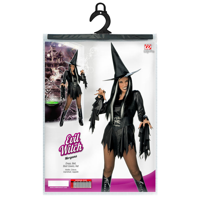 Robe d'Halloween Noir Dames Sexy Sorcière