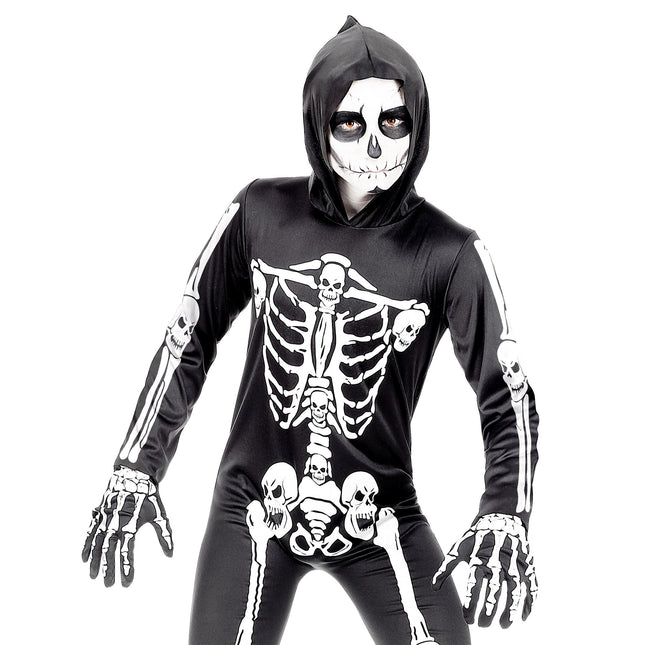 Gants d'Halloween Enfant Squelette