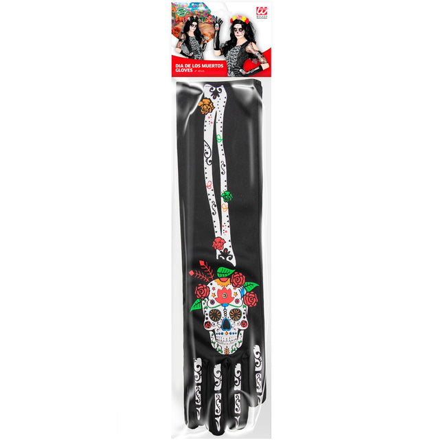 Gants Dia De Los Muertos 40cm