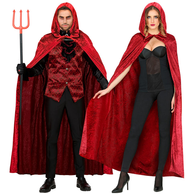 Cape d'Halloween Velours Rouge 1.5m