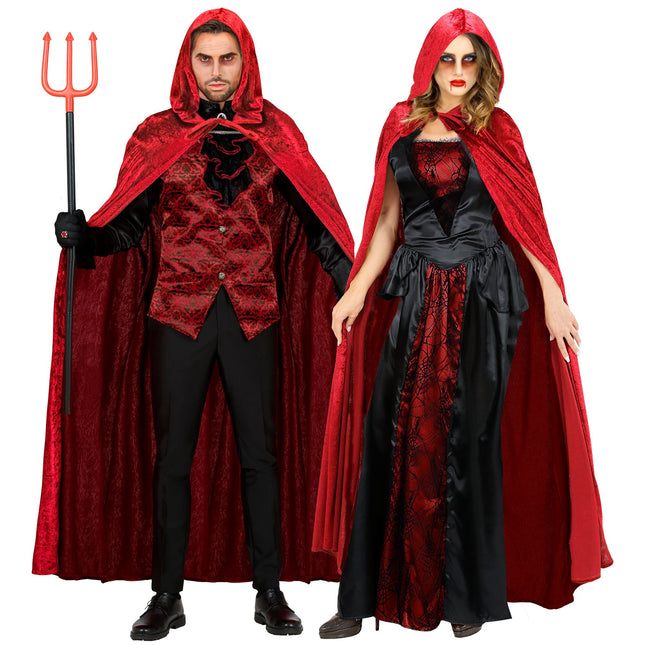 Cape d'Halloween Velours Rouge 1.5m