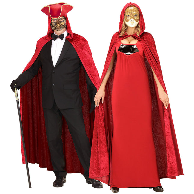 Cape d'Halloween Velours Rouge 1.5m