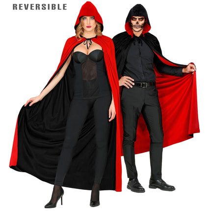 Cape d'Halloween Noir Rouge