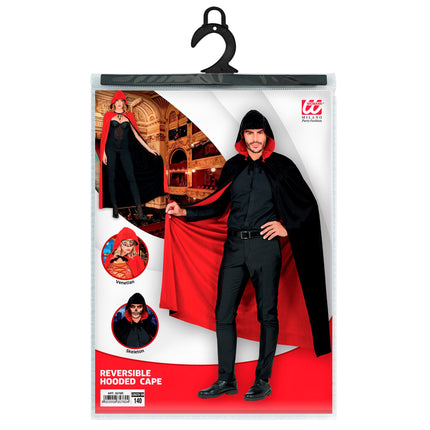 Cape d'Halloween Noir Rouge