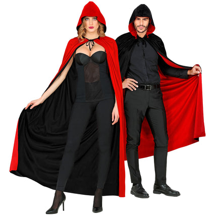 Cape d'Halloween Noir Rouge