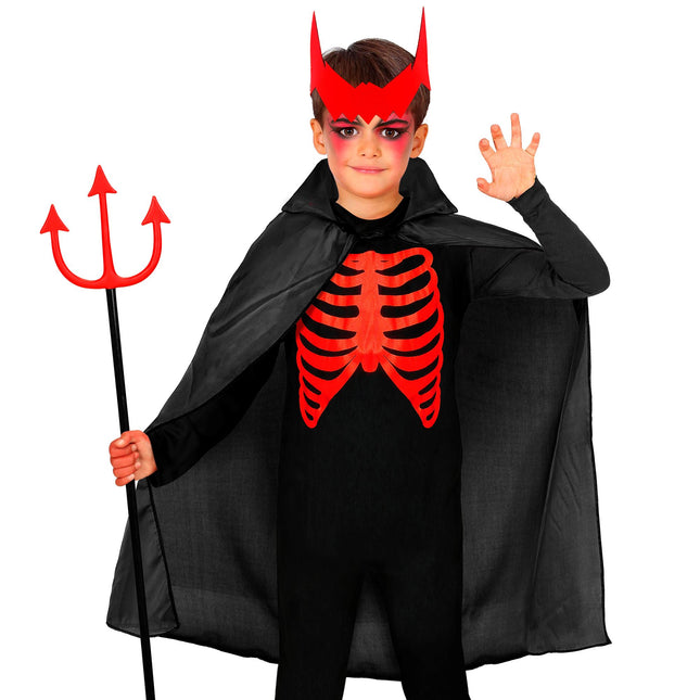 Cape d'Halloween Noir Enfant 90cm