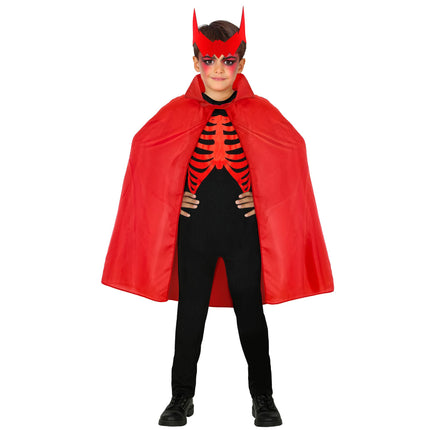 Cape d'Halloween Rouge Enfant 90cm