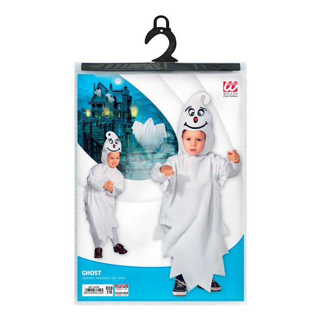 Costume d'Halloween Bleu Blanc Bébé Fantôme