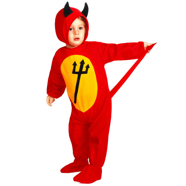 Costume d'Halloween Red Baby Devil 2 pièces