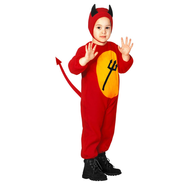 Costume d'Halloween Red Baby Devil 2 pièces