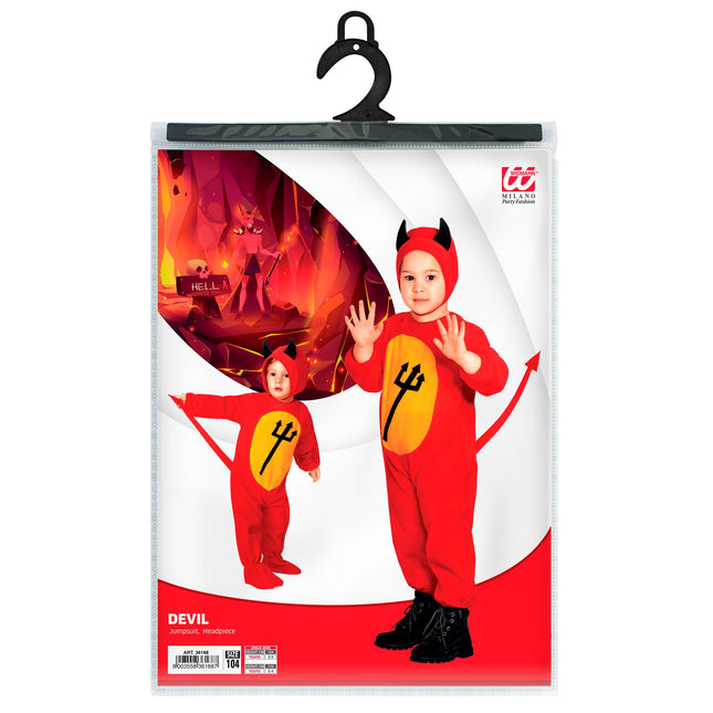 Costume d'Halloween Red Baby Devil 2 pièces
